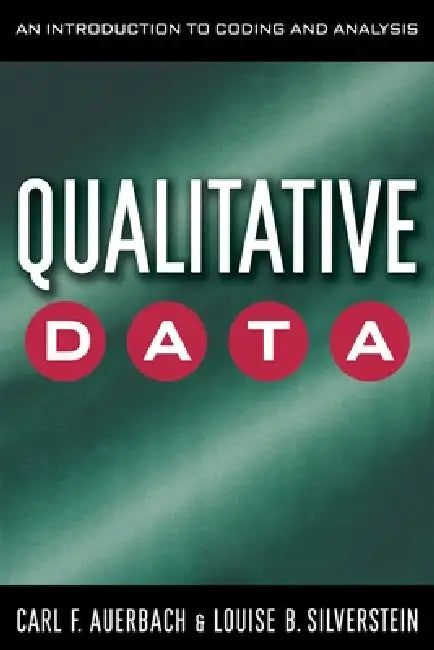 Qualitative Data (English, Carl Auerbach | Louise B. Silverstein)