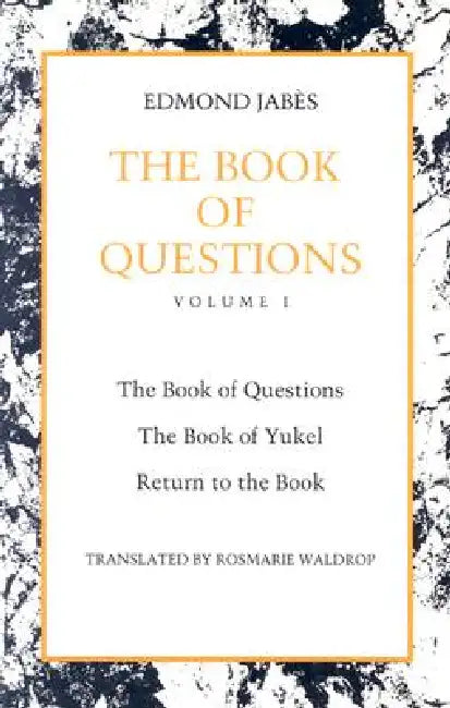 The Book of Questions (English, Edmond Jabès | Rosmarie Waldrop)