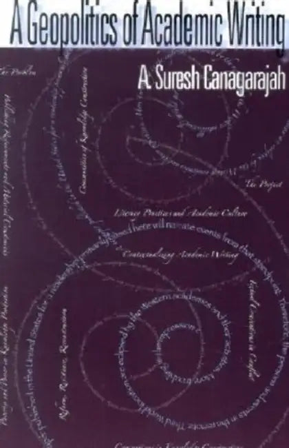 A Geopolitics of Academic Writing (English, A. Suresh Canagarajah)