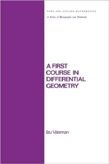 A First Course in Differential Geometry (English, Vaisman)