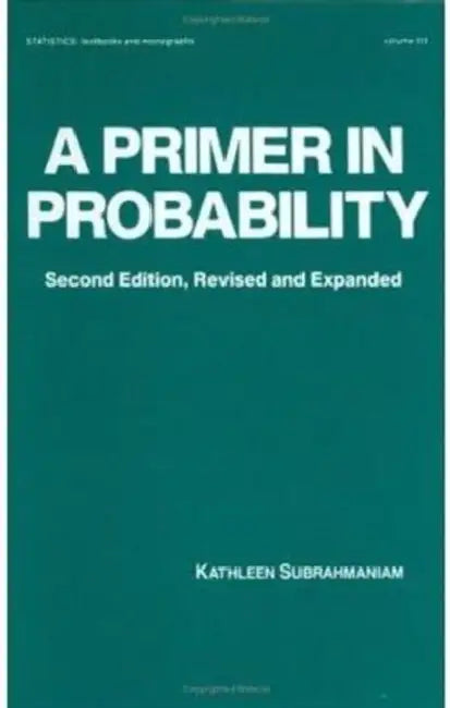 A Primer in Probability (English, Kathleen Subrahmaniam)