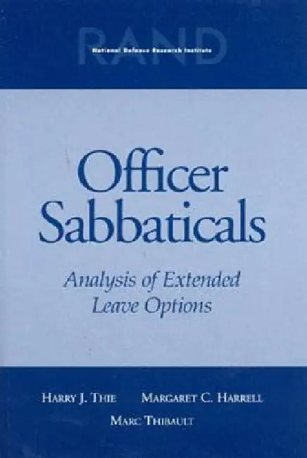 Officer Sabbaticals (English, Harry J. Thie)
