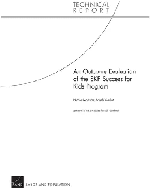 An Outcome Evaluation of the Success for Kids Program (English, Nicole Maestas | Sarah J. Gaillot)