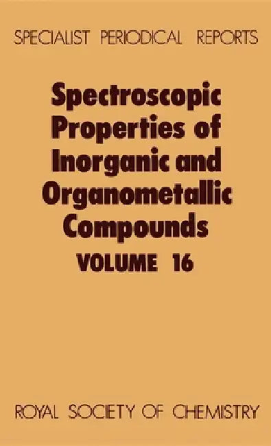 Spectroscopic Properties of Inorganic and Organometallic Compounds (English, G. Davidson | E. A. V. Ebsworth)