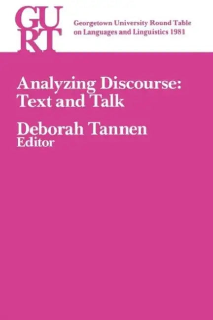 Analyzing Discourse (English, Deborah Tannen)
