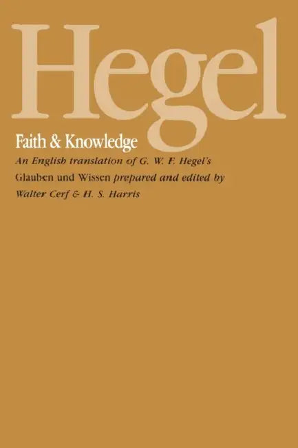 Hegel (English, G. W. F. Hegel | H. S. Harris | Walter Cerf)