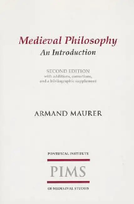Medieval Philosophy (English, Maurer)