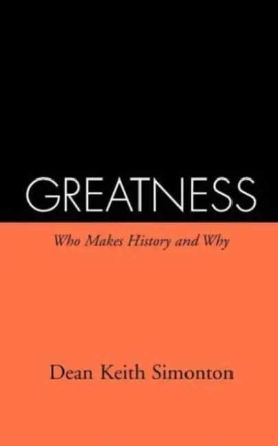 Greatness (English, Dean Keith Simonton)