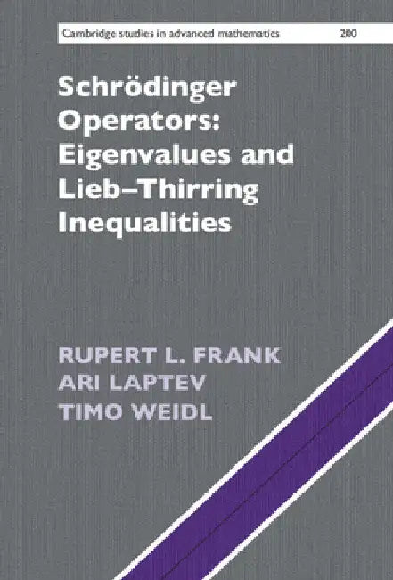 Schrödinger Operators (English, Rupert L. Frank | Ari Laptev | Timo Weidl)