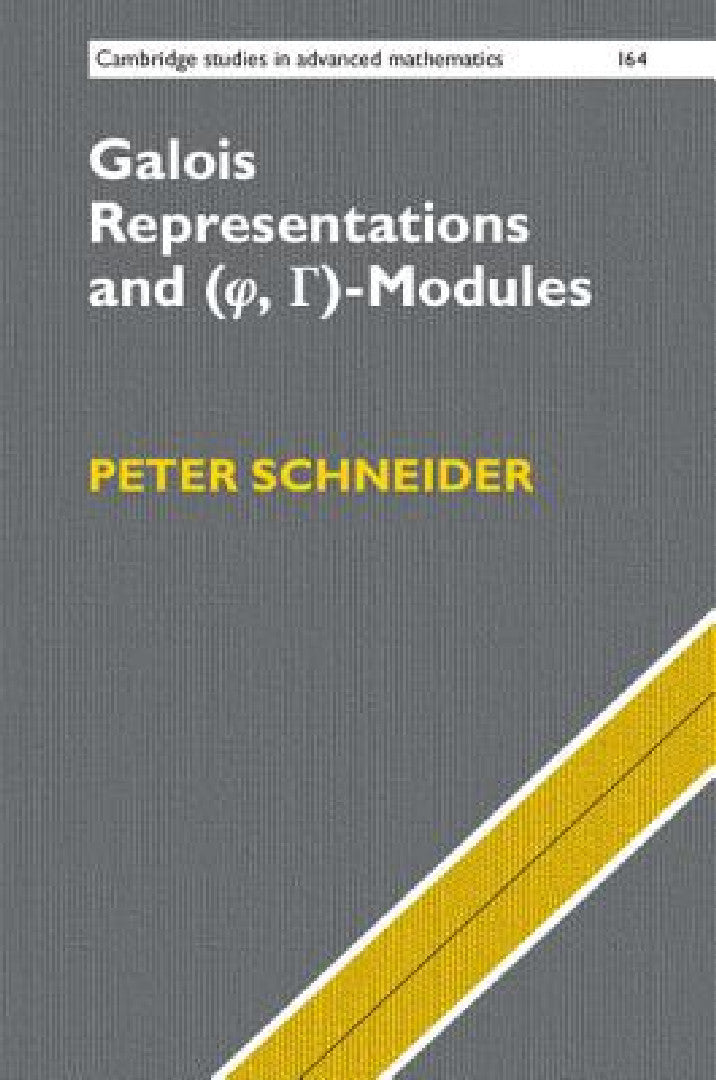 Galois Representations and (Phi, Gamma)-Modules (English, Peter Schneider)