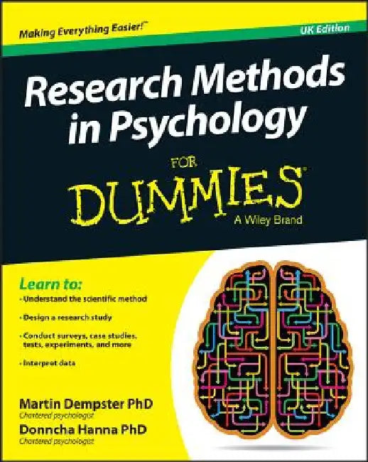 Research Methods in Psychology for Dummies (English, Martin Dempster)
