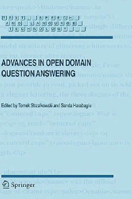 Advances in Open Domain Question Answering (English, Tomek Strzalkowski | Sanda Harabagiu)