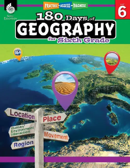 180 Days of Geography for Sixth Grade (Grade 6) (English, Jennifer Edgerton)