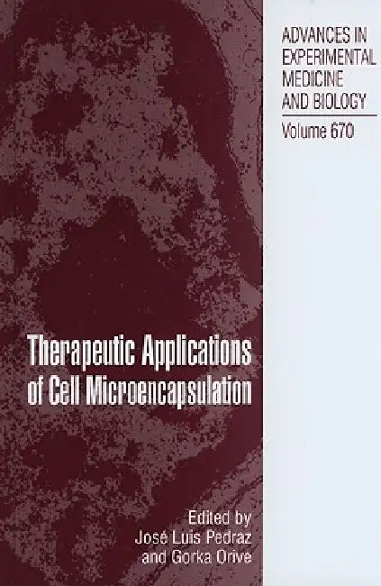 Therapeutic Applications of Cell Microencapsulation (English, Jose Luis Pedraz | Gorka Orive)