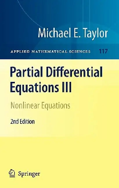Partial Differential Equations III (English, Michael E. Taylor)