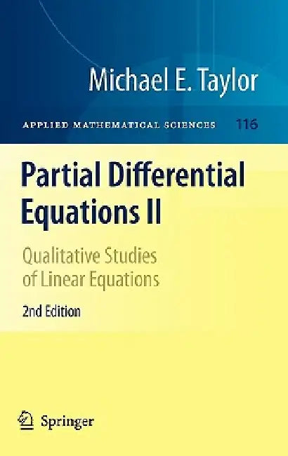 Partial Differential Equations II (English, Michael E. Taylor)