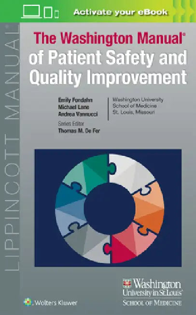 Washington Manual of Patient Safety and Quality Improvement (English, Emily Fondahn | Thomas M. de Fer | Michael Lane)