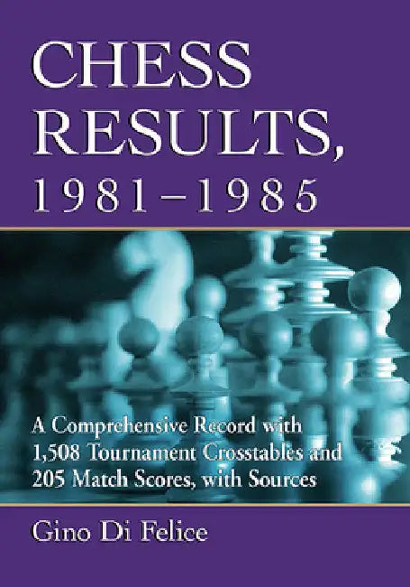 Chess Results, 1981-1985 (English, Gino Di Felice)