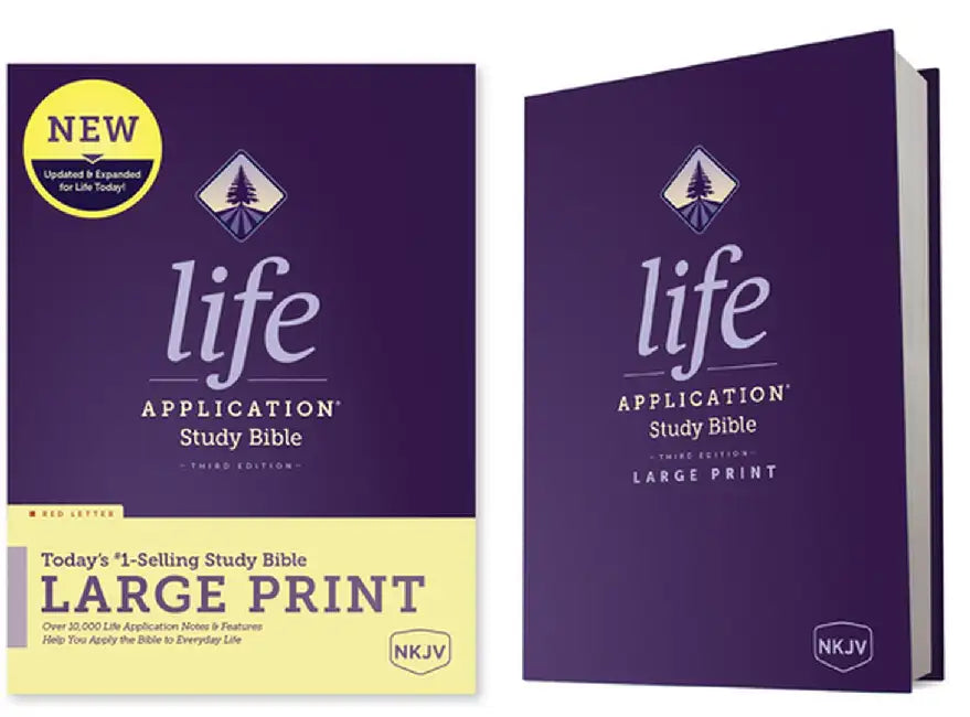 NKJV Life Application Study Bible, Third Edition, Large Print (Red Letter, Hardcover) (English, Tyndale)