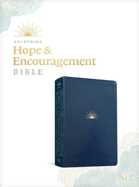 NLT Dayspring Hope & Encouragement Bible (Leatherlike, Navy Blue) (English, Tyndale)