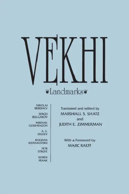 Vekhi (English, Nikolei Berdiaev | Marshall S. Shatz | S. N. Bulgakov)