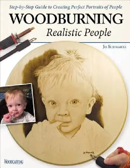 Woodburning Realistic People (English, Jo Schwartz)