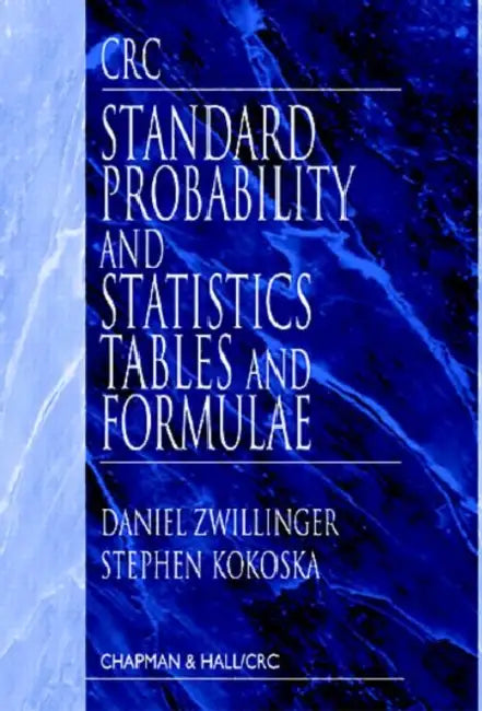 CRC Standard Probability and Statistics Tables and Formulae (English, Daniel Zwillinger)