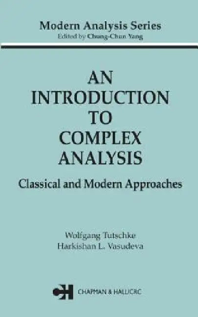 An Introduction to Complex Analysis (English, Wolfgang Tutschke | Harkrishan L. Vasudeva)