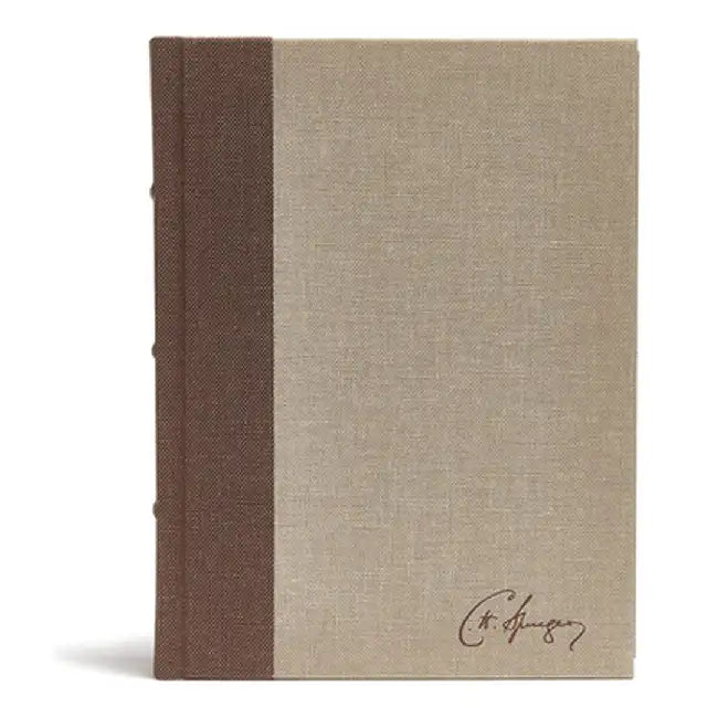 CSB Spurgeon Study Bible, Brown/Tan Cloth Over Board (English, Csb Bibles by Holman)