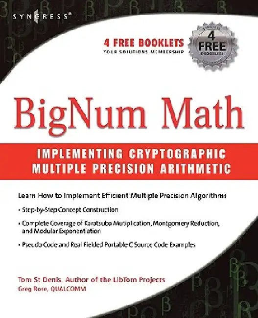 Bignum Math (English, Tom St Denis)