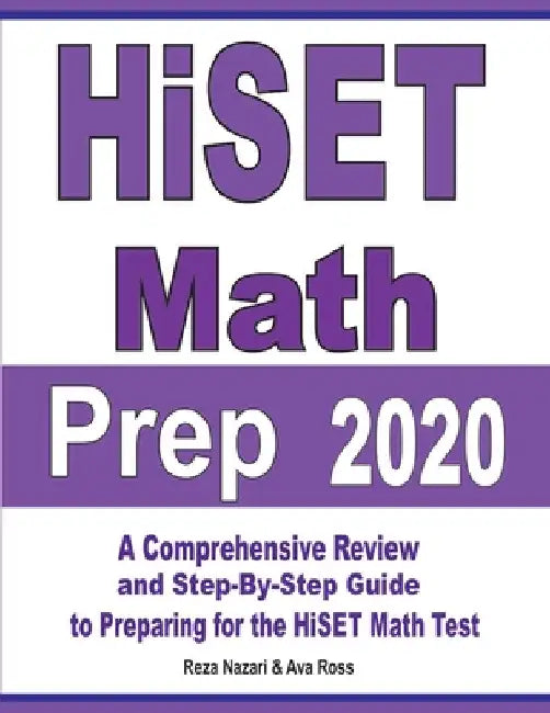 HiSET Math Prep 2020 (English, Reza Nazari | Ava Ross)