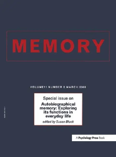 Autobiographical Memory (English, Susan Bluck)