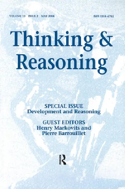 Development and Reasoning (English, Pierre Barrouillet | Henry Markovits)