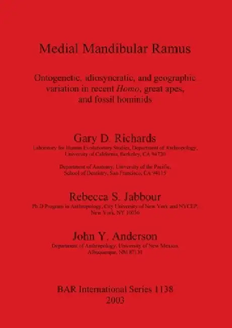 Medial Mandibular Ramus (English, Gary D. Richards | Rebecca S. Jabbour | John Y. Anderson)