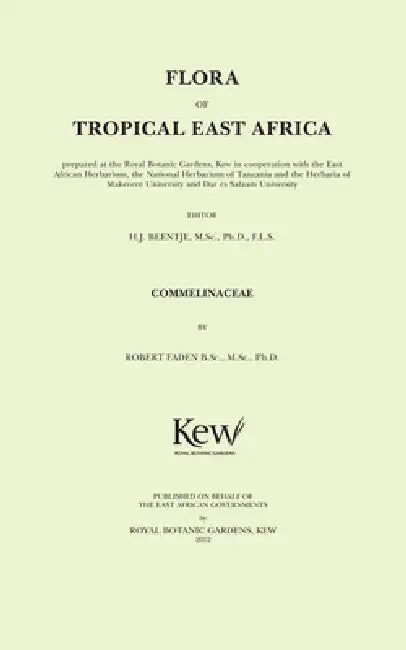 Flora of Tropical East Africa (English, Henk Beentje)