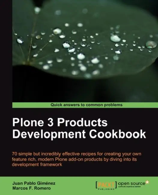Plone 3 Products Development Cookbook (English, Marcos F. Romero | Juan Pablo Gimnez | Juan Pablo Gimenez)