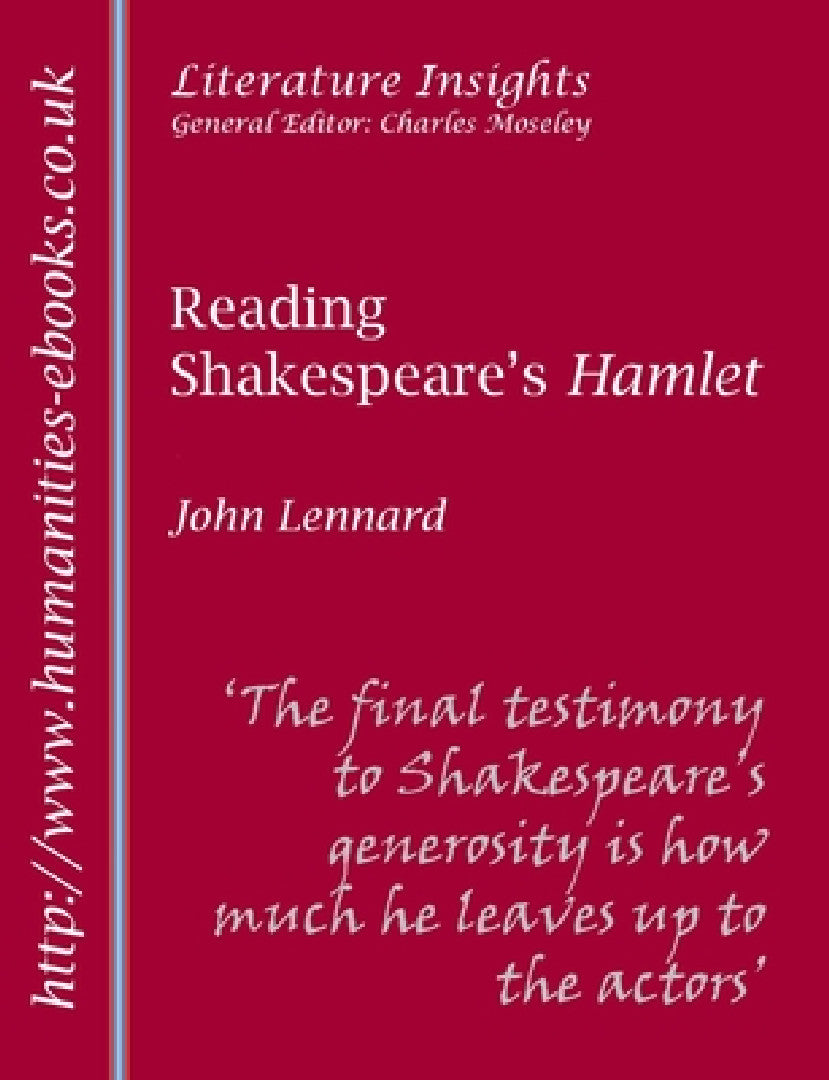 Reading Shakespeare's Hamlet (English, John Lennard)