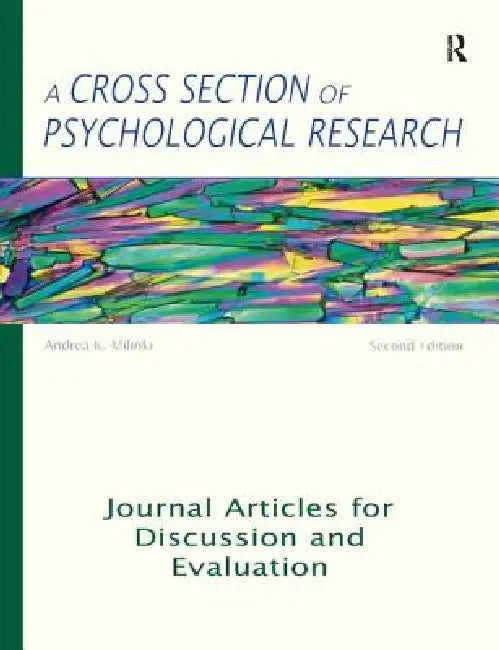 A Cross Section of Psychological Research (English, Andrea K. Milinki)