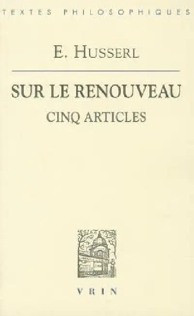 Edmund Husserl (English, Vrin)