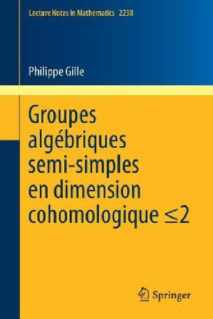 Groupes Algébriques Semi-Simples En Dimension Cohomologique (English, Philippe Gille)