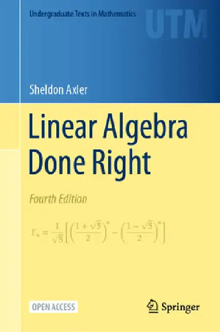 Linear Algebra Done Right (English, Sheldon Axler)