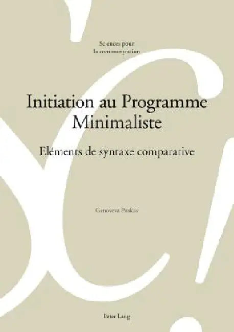 Initiation au Programme Minimaliste (English, Puskas-G)