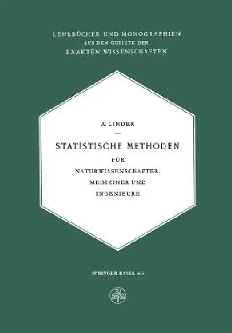 Statistische Methoden (English, Arthur Linder)