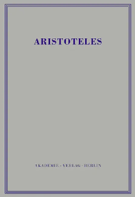 Werke, BAND 7, Eudemische Ethik (English, Franz Dirlmeier)