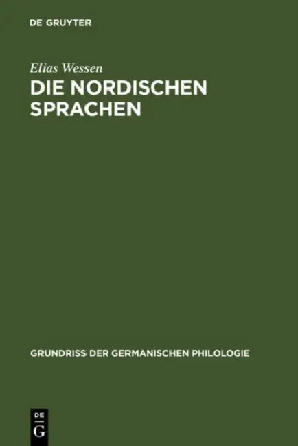 Die nordischen Sprachen (English, Elias Wessen | Suzanne Öhman)