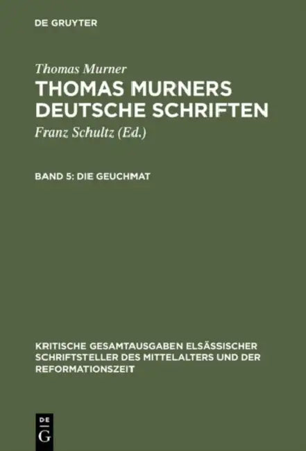 Die Geuchmat (English, Thomas Murner | Eduard Fuchs)