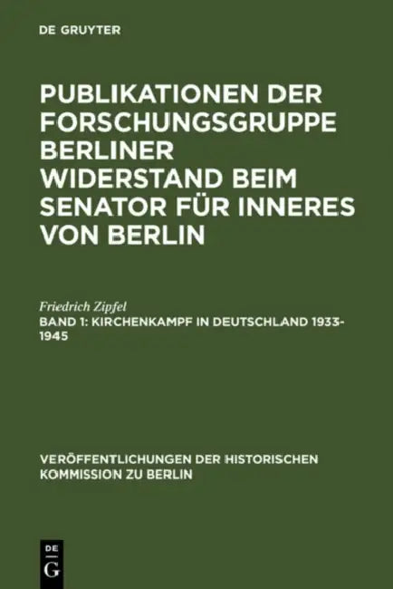 Kirchenkampf in Deutschland 1933-1945 (English, Friedrich Zipfel | Hans Herzfeld)