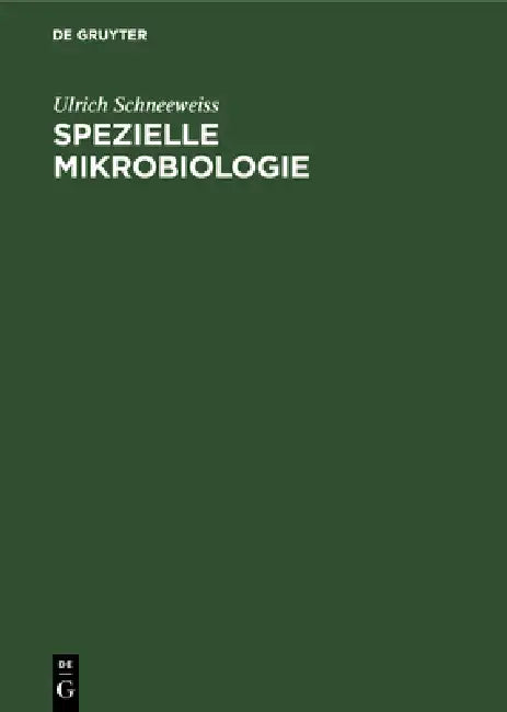 Spezielle Mikrobiologie (English, Ulrich Schneeweiss | Eva-Maria Fabricius)