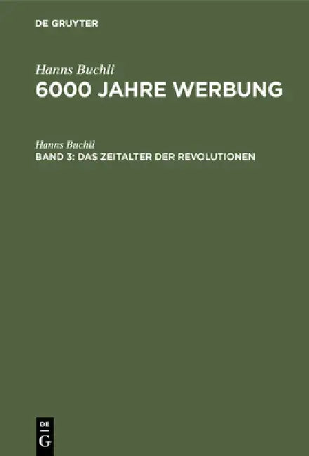 Das Zeitalter der Revolutionen (English, Hanns Buchli)