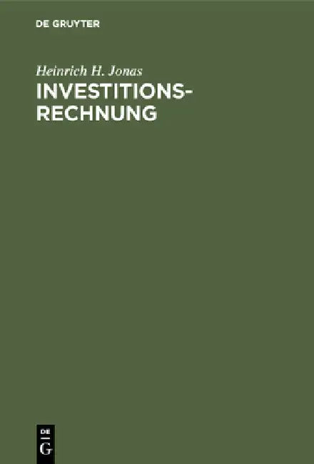 Investitionsrechnung (English, Heinrich H. Jonas)